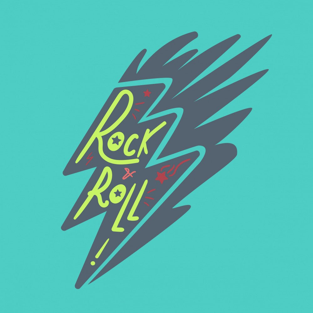 Rock N Roll Art Music Lettering
