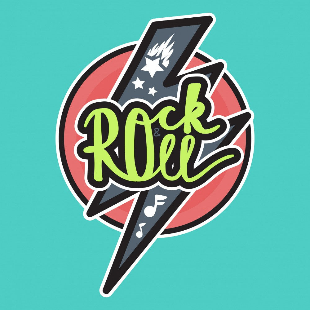 Rock N Roll Art Music Lettering