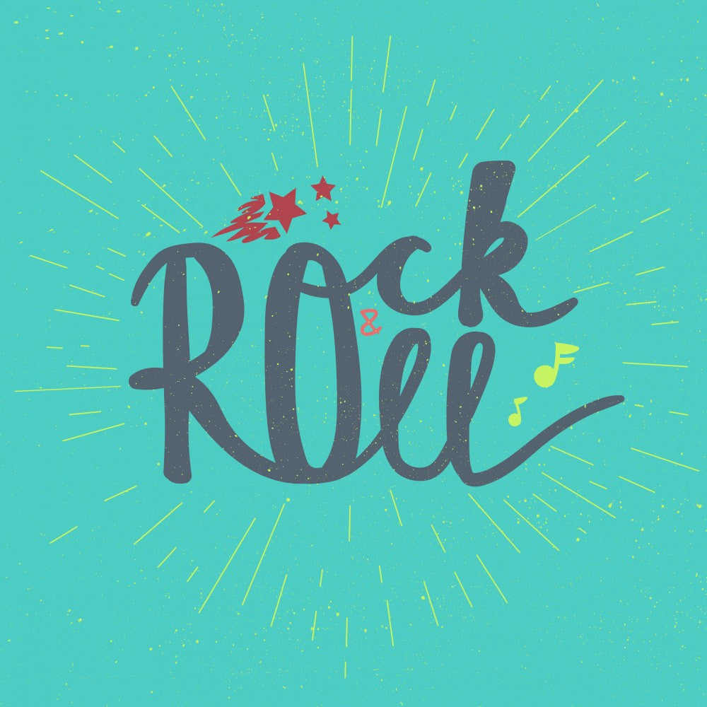 Rock N Roll Art Music Lettering