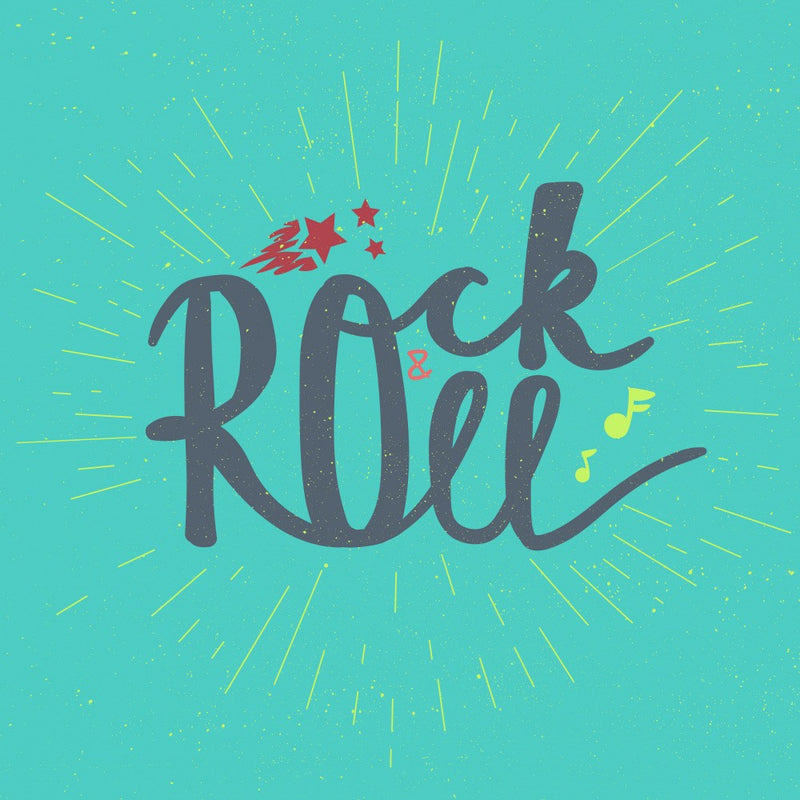 Rock N Roll Art Music Lettering