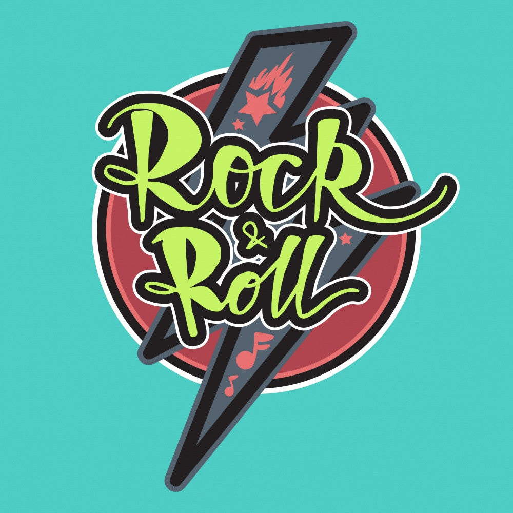 Rock N Roll Art Music Lettering