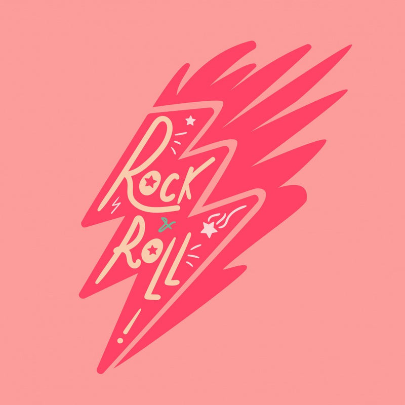 Rock N Roll Art Music Lettering