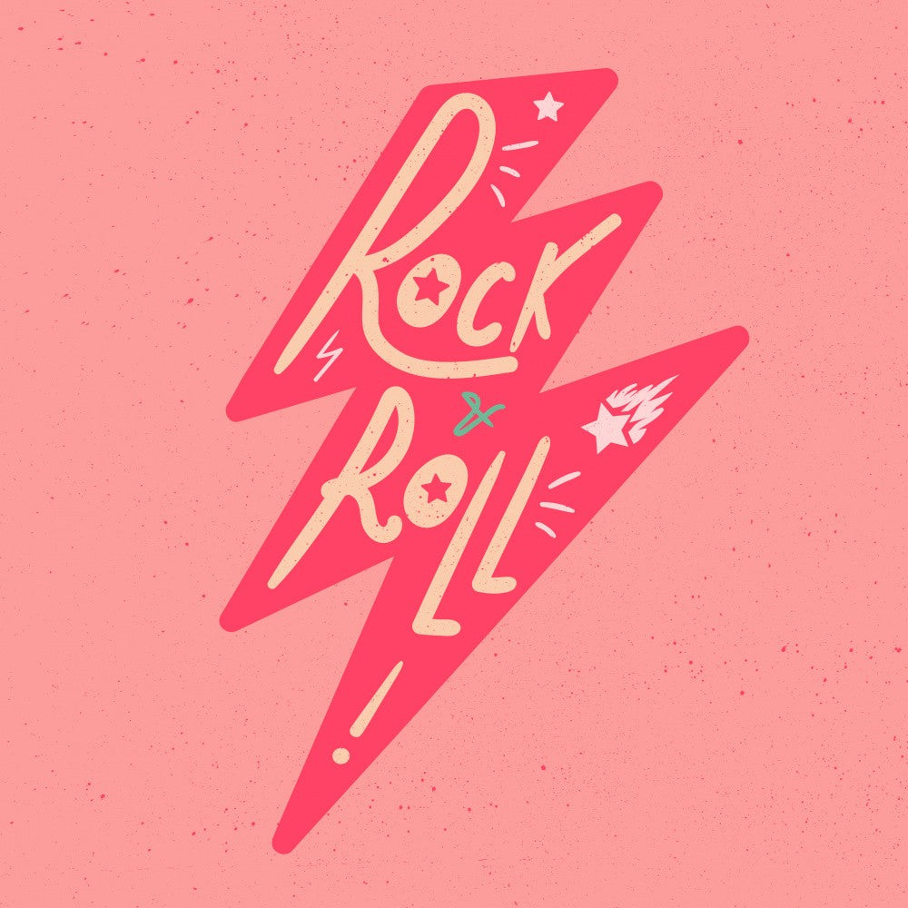 Rock N Roll Art Music Lettering