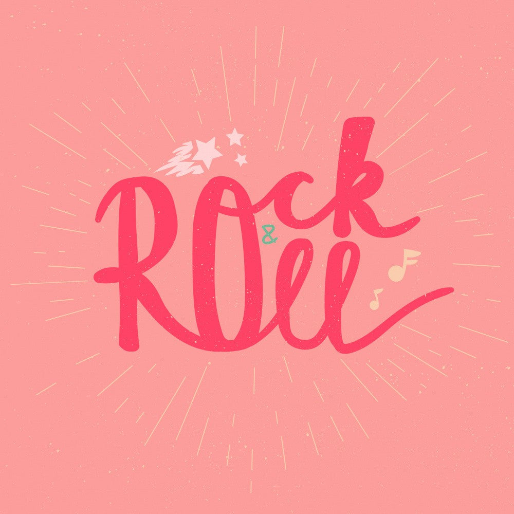 Rock N Roll Art Music Lettering