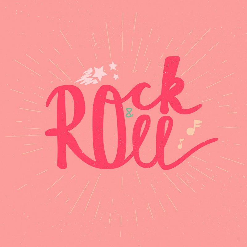 Rock N Roll Art Music Lettering