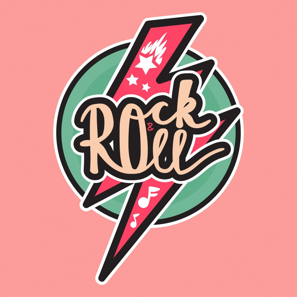 Rock N Roll Art Music Lettering
