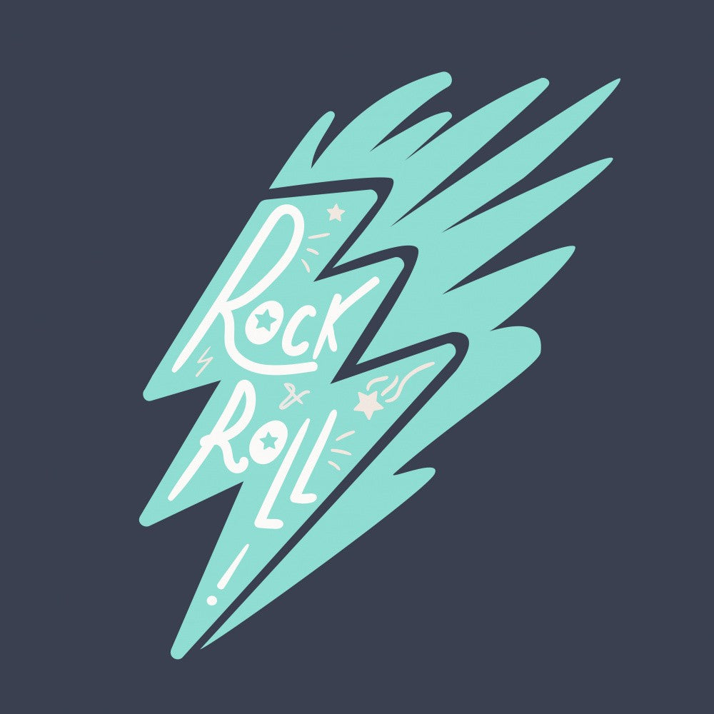 Rock N Roll Art Music Lettering