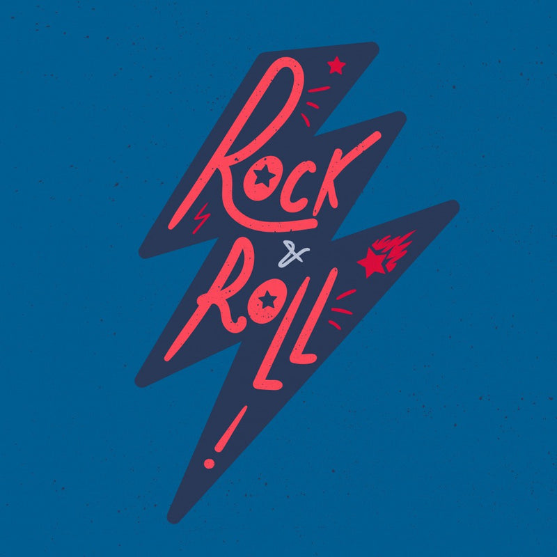 Rock N Roll Art Music Lettering