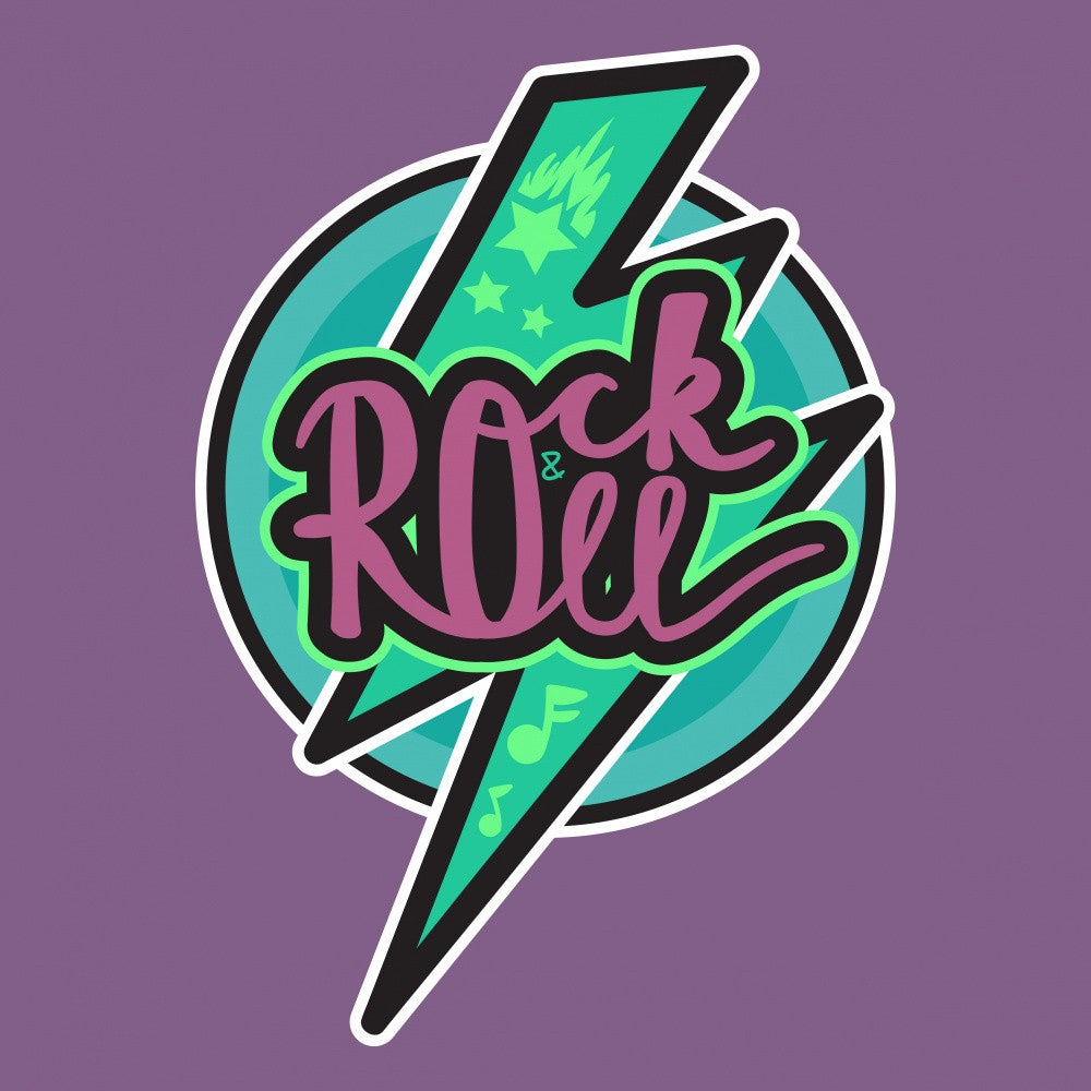 Rock N Roll Art Music Lettering