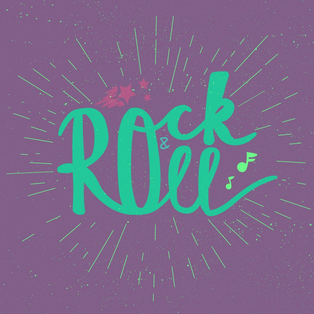 Rock N Roll Art Music Lettering