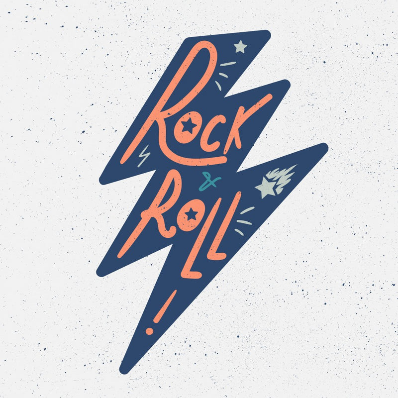 Rock N Roll Art Music Lettering