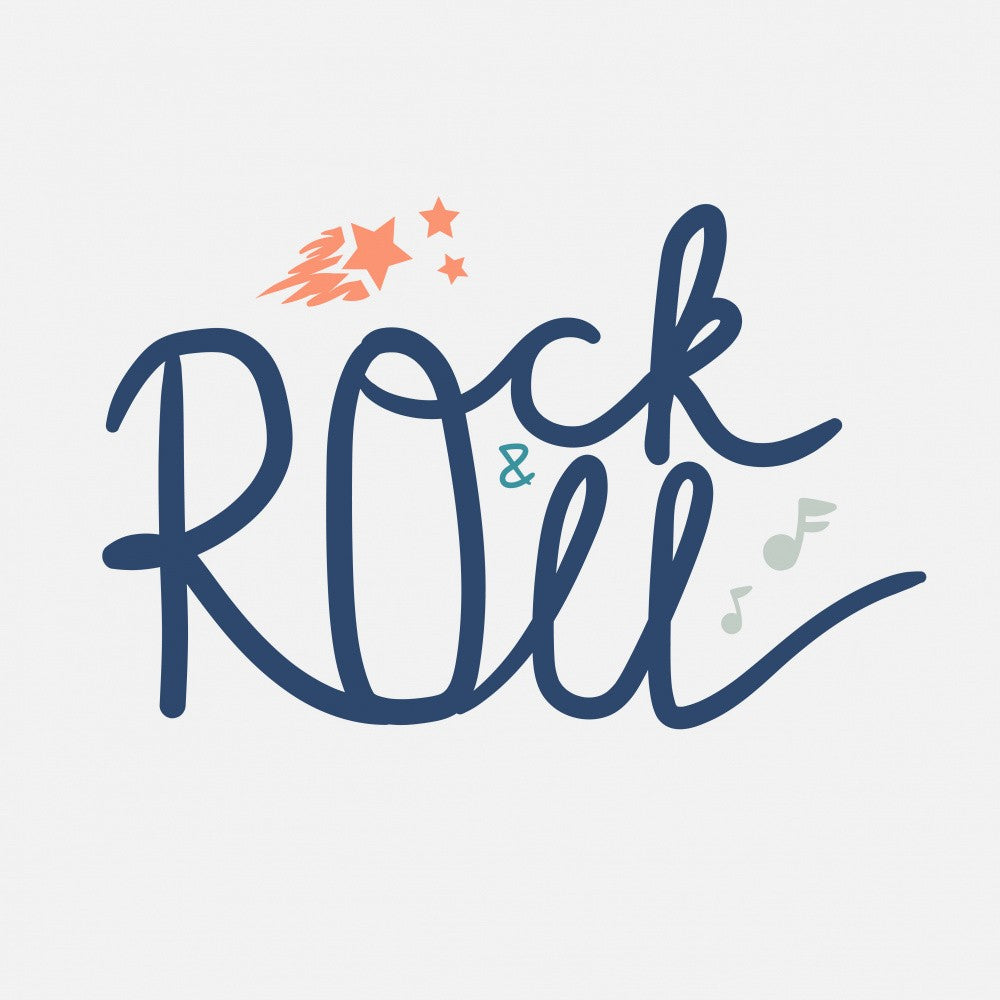 Rock N Roll Art Music Lettering