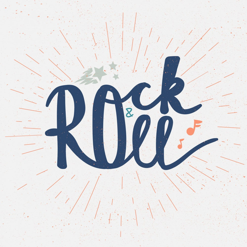 Rock N Roll Art Music Lettering