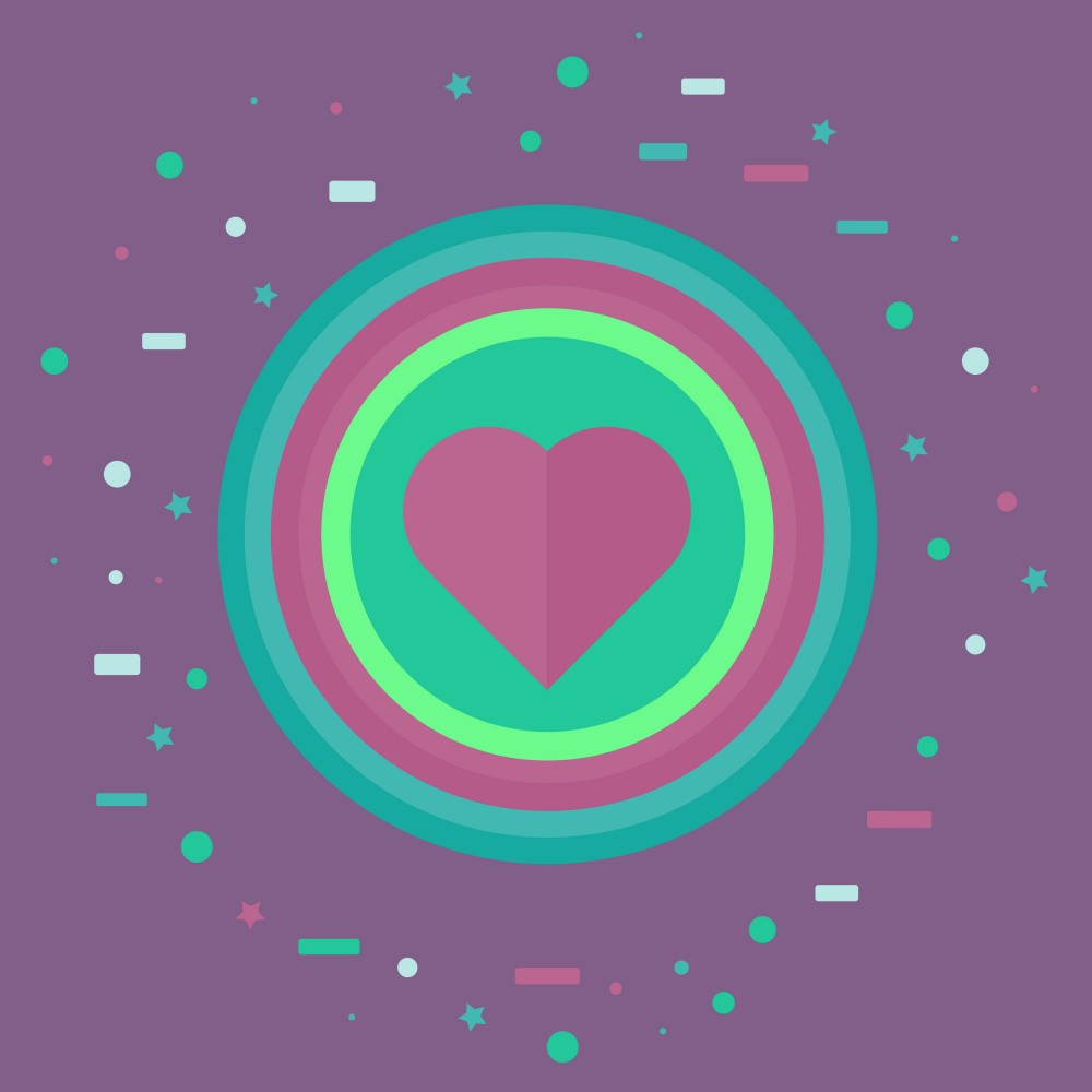 Heart Shapes and Circles