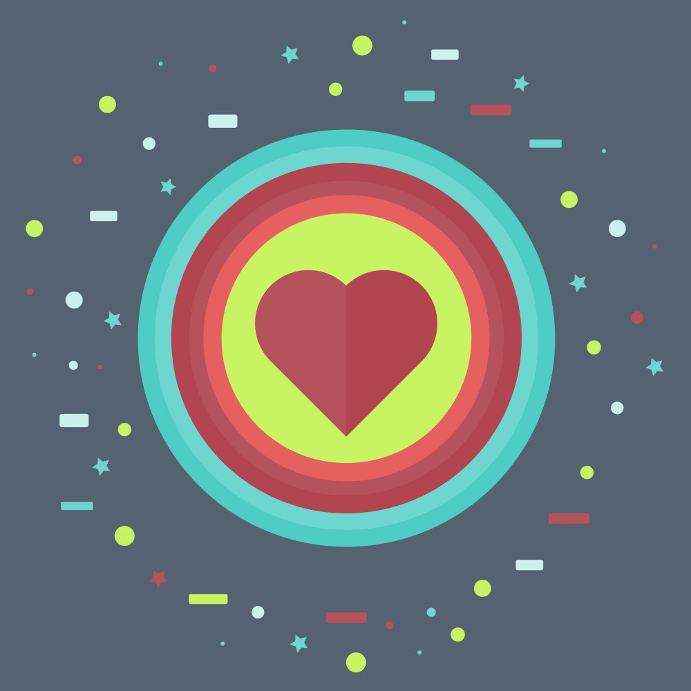 Heart Shapes and Circles