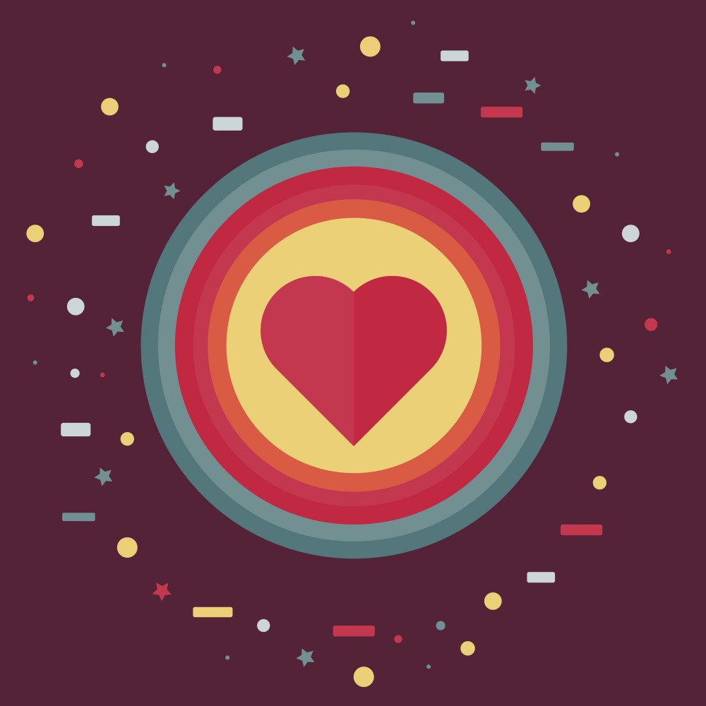Heart Shapes and Circles