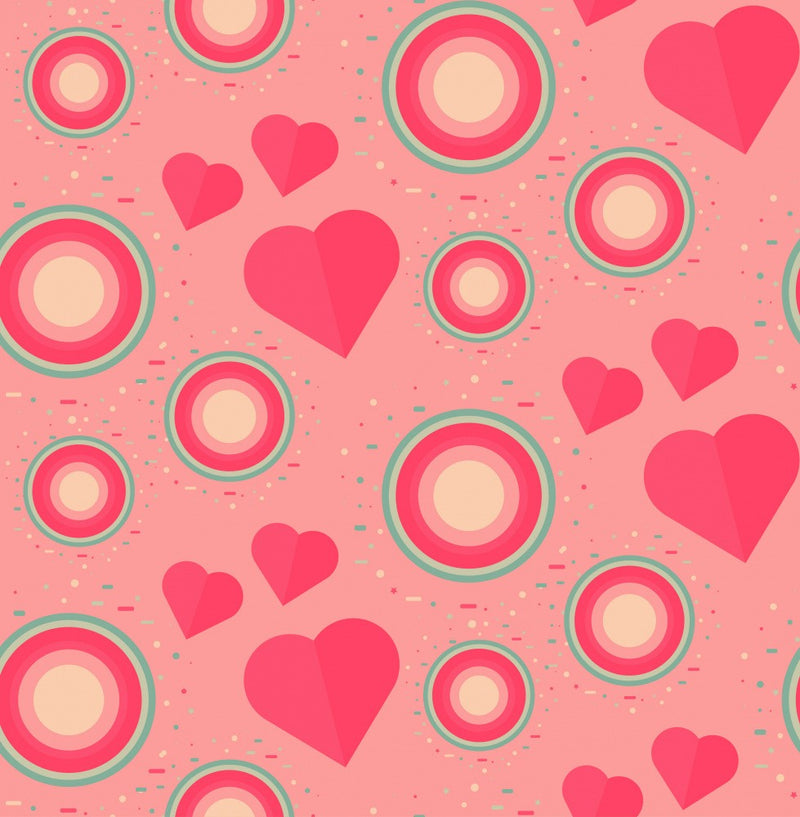 Heart Shapes and Concentric Circles