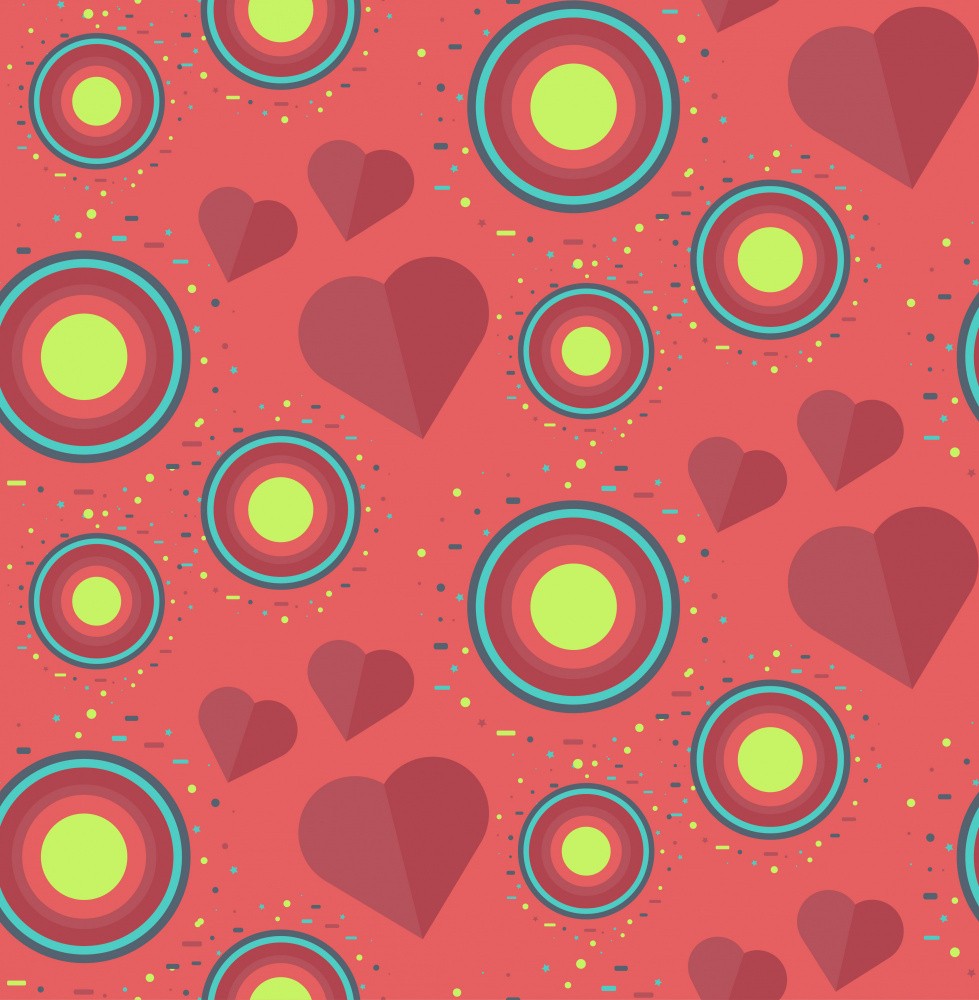 Heart Shapes and Concentric Circles