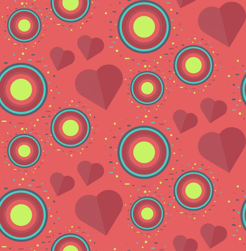 Heart Shapes and Concentric Circles
