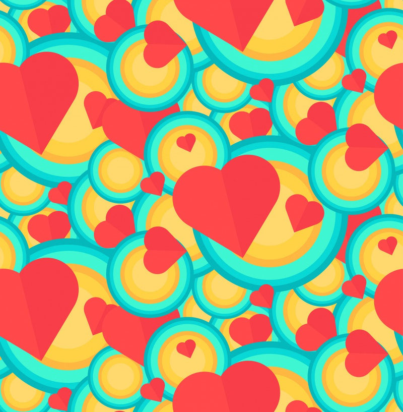 Romantic Red Hearts