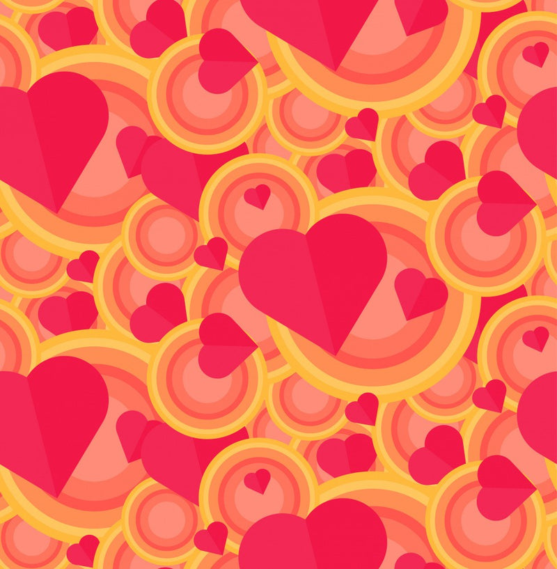 Romantic Red Hearts