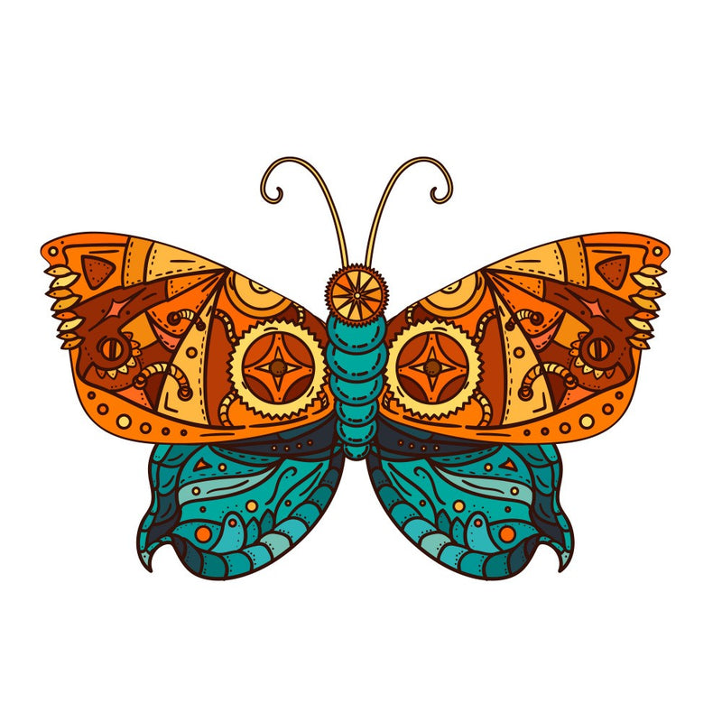 Steampunk Butterfly Art