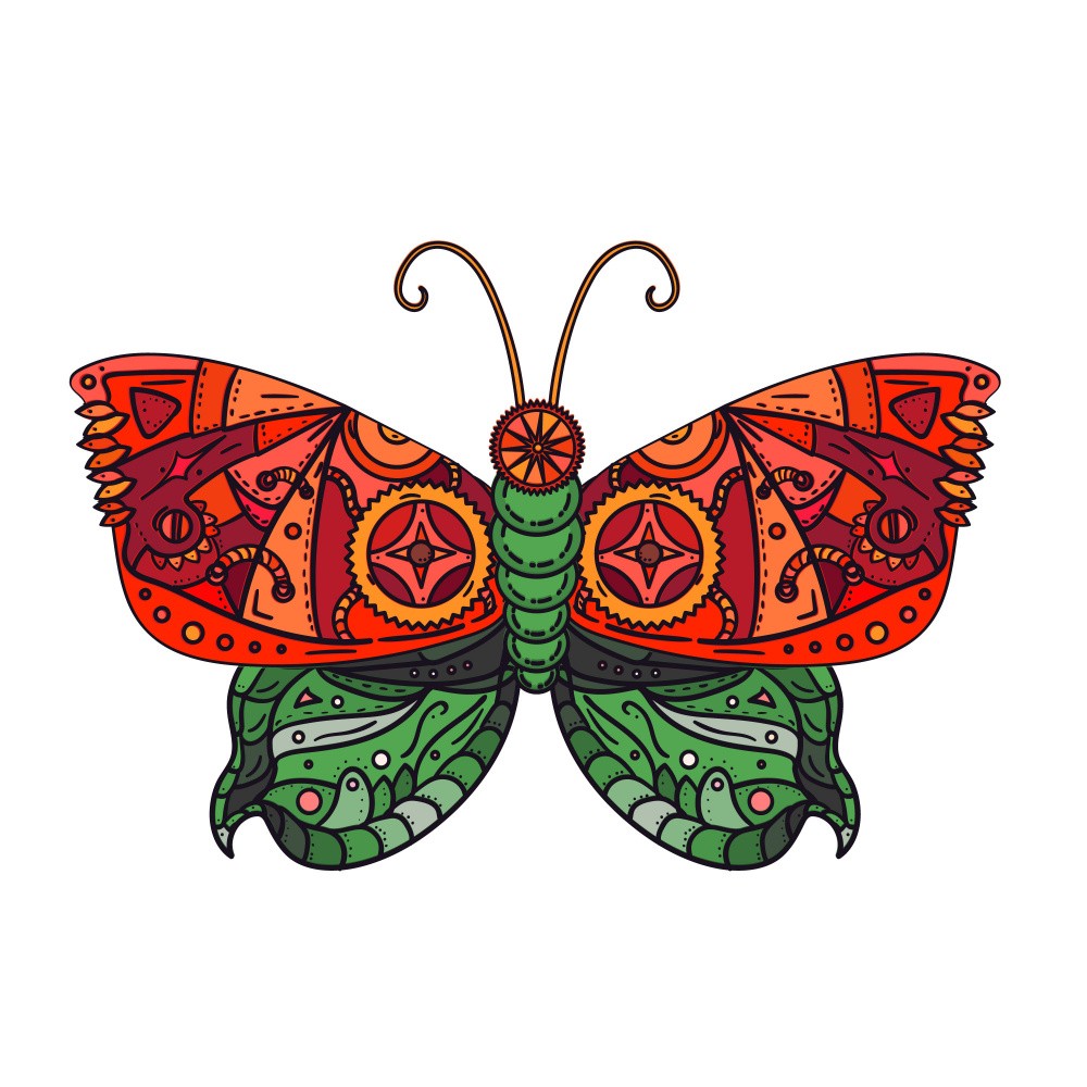 Steampunk Butterfly Art