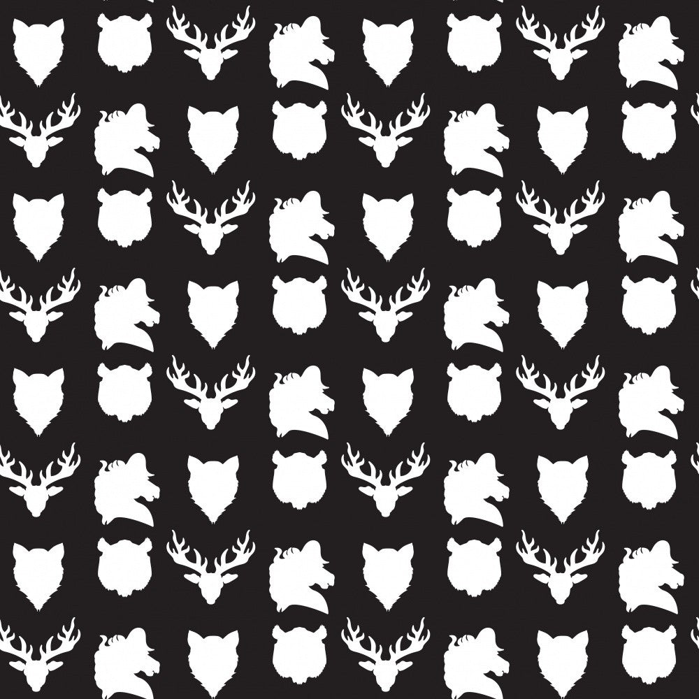 Wild Animals Heads Pattern