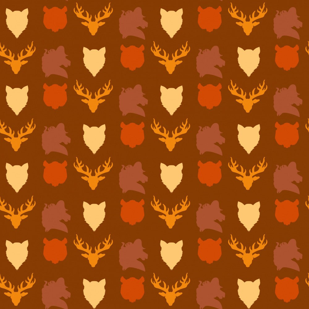 Wild Animals Heads Pattern