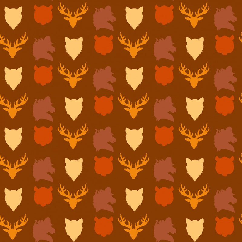 Wild Animals Heads Pattern