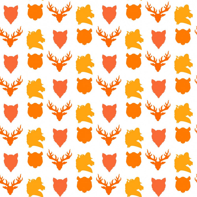 Wild Animals Heads Pattern