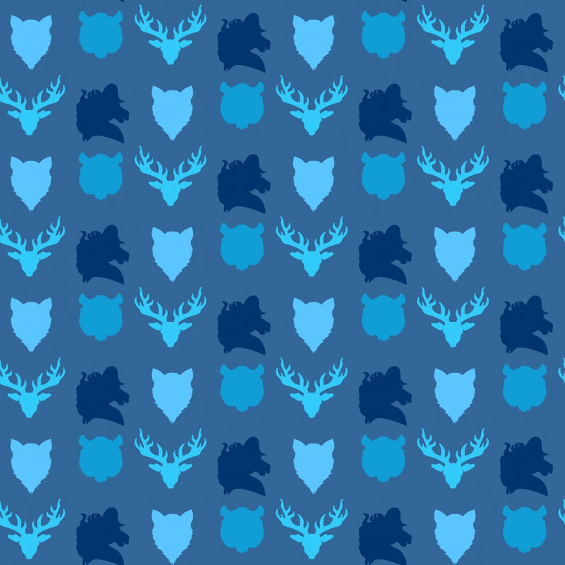 Wild Animals Heads Pattern