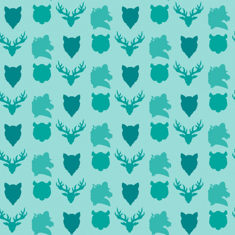 Wild Animals Heads Pattern