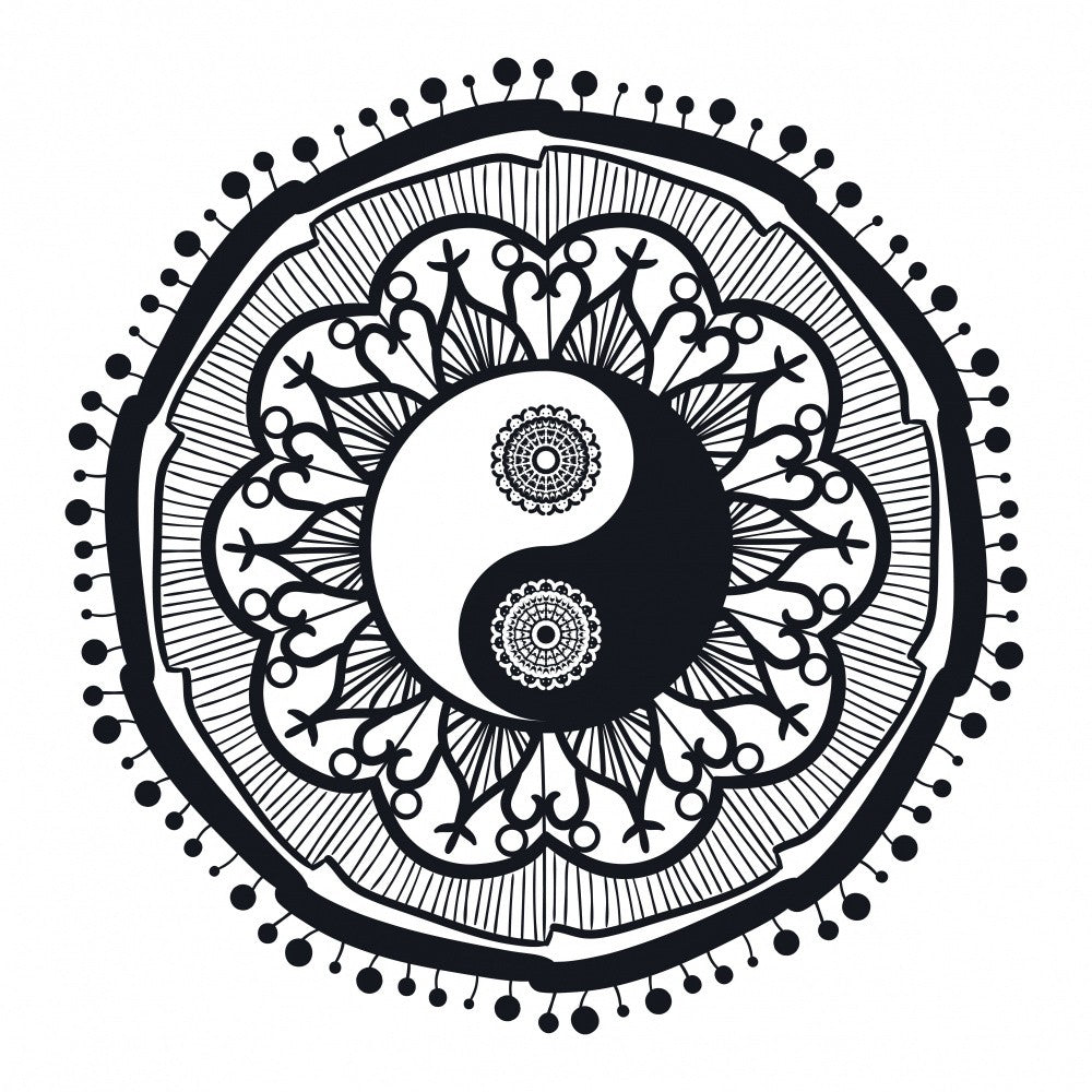 Yin Yang Mandala-Kunst