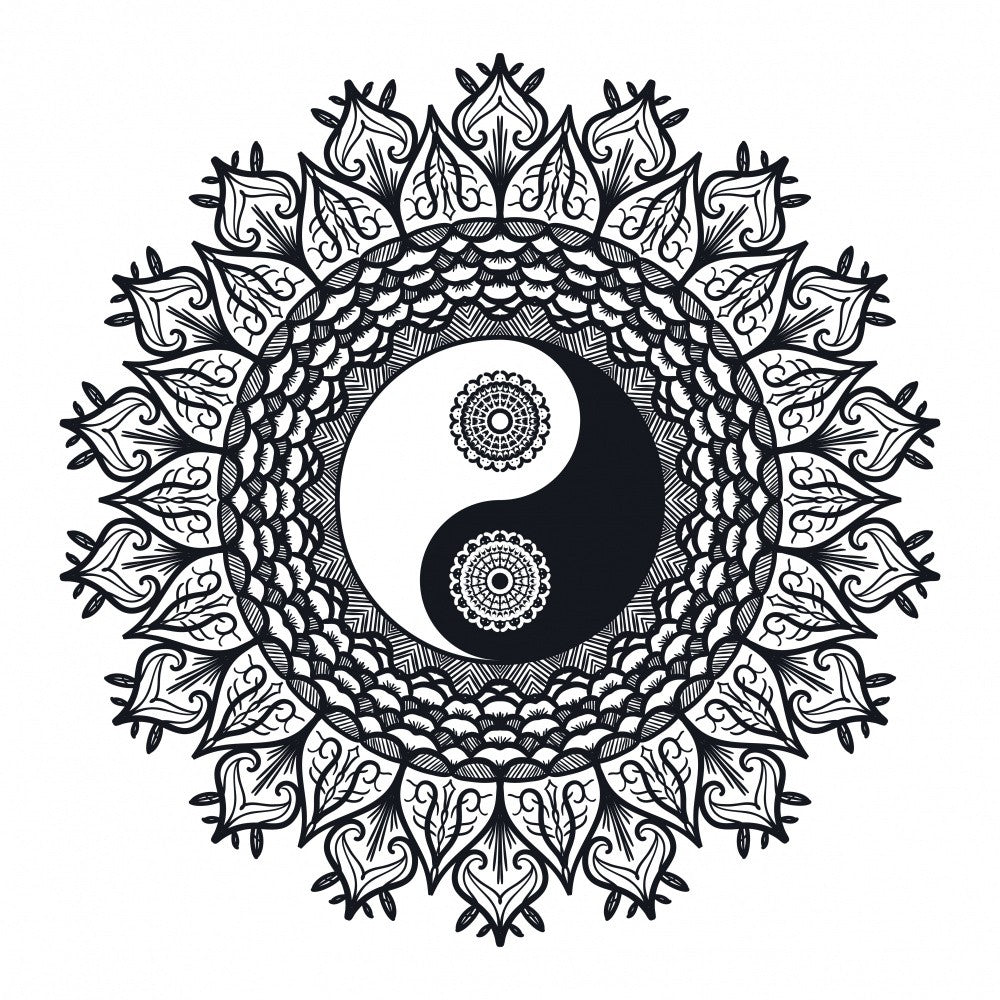 Yin Yang Mandala Art