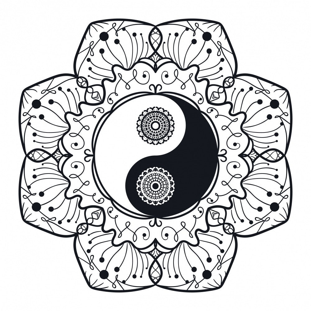 Yin Yang Mandala Art