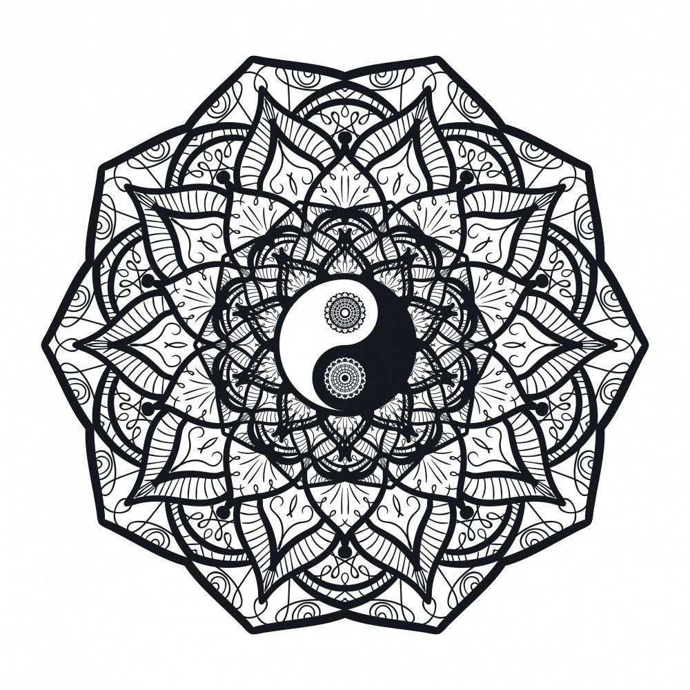 Yin Yang Mandala Art