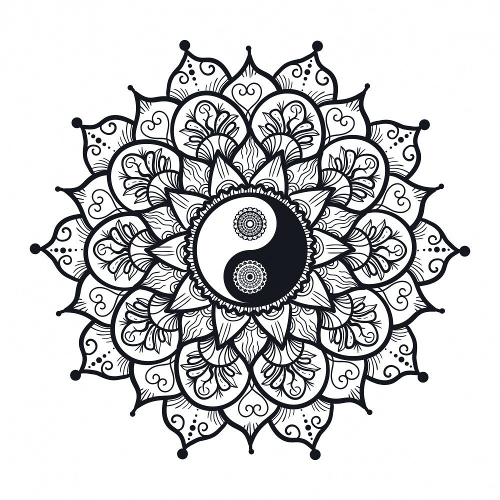 Yin Yang Mandala Art