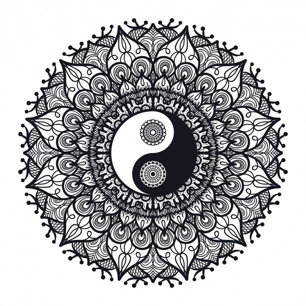 Yin Yang Mandala Art