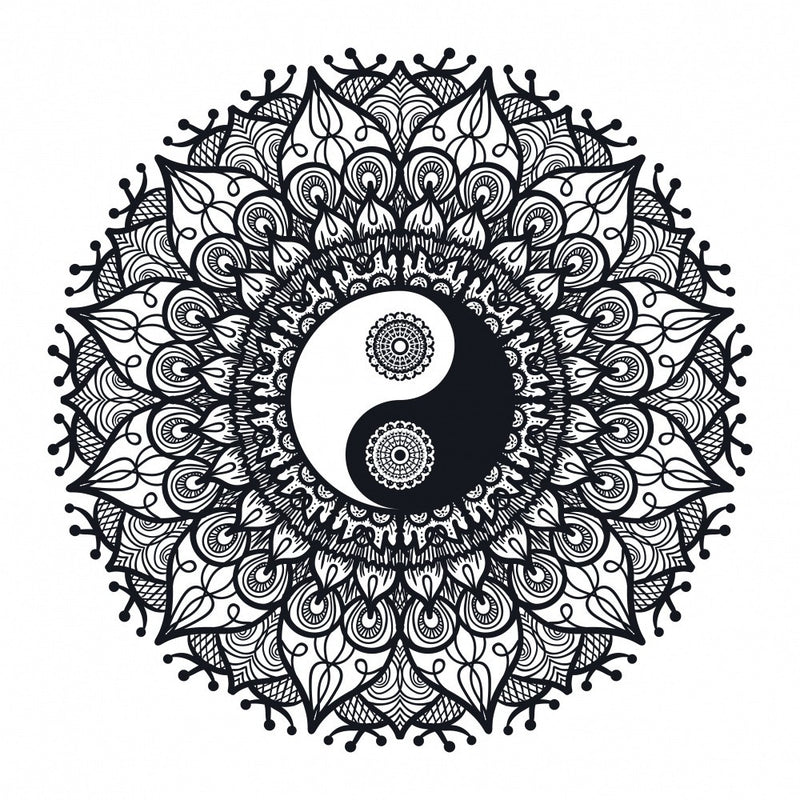 Yin Yang Mandala Art