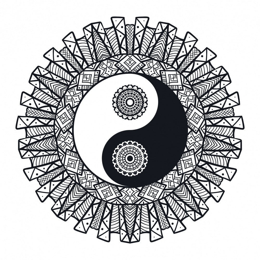 Yin Yang Mandala Art
