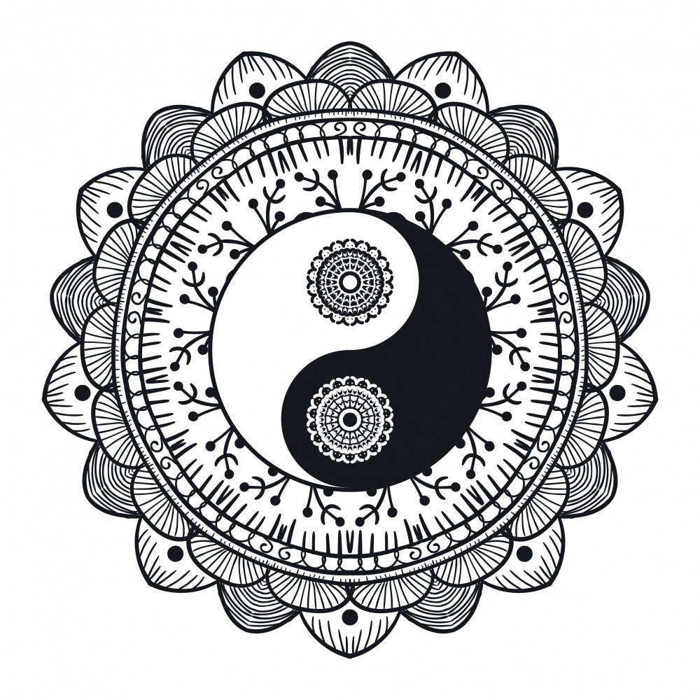 Yin Yang Mandala Art