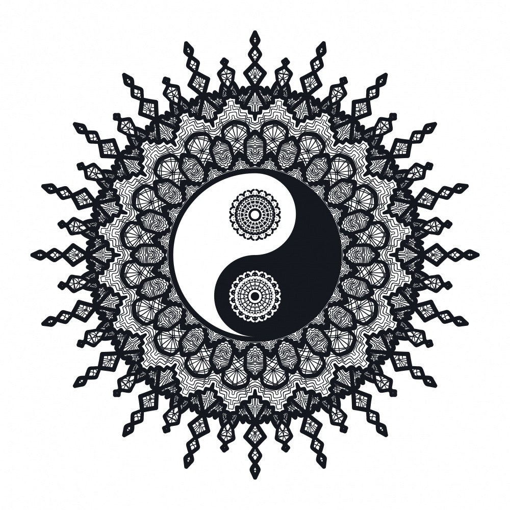 Yin Yang Mandala Art
