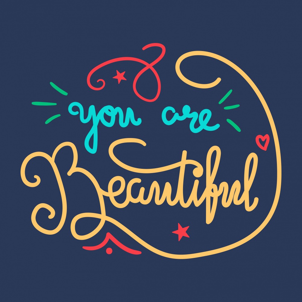 You are Beautiful Lettering Art
