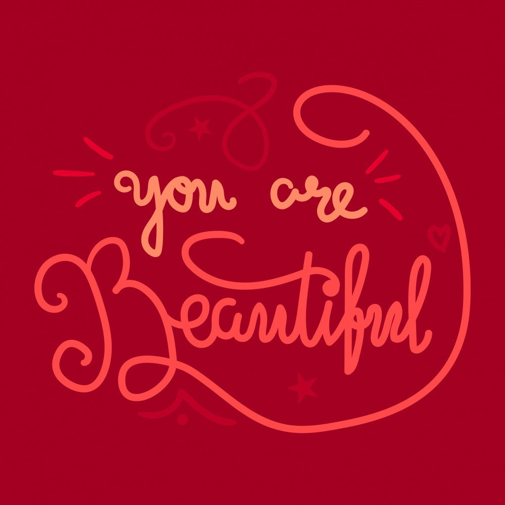 You are Beautiful Lettering Art