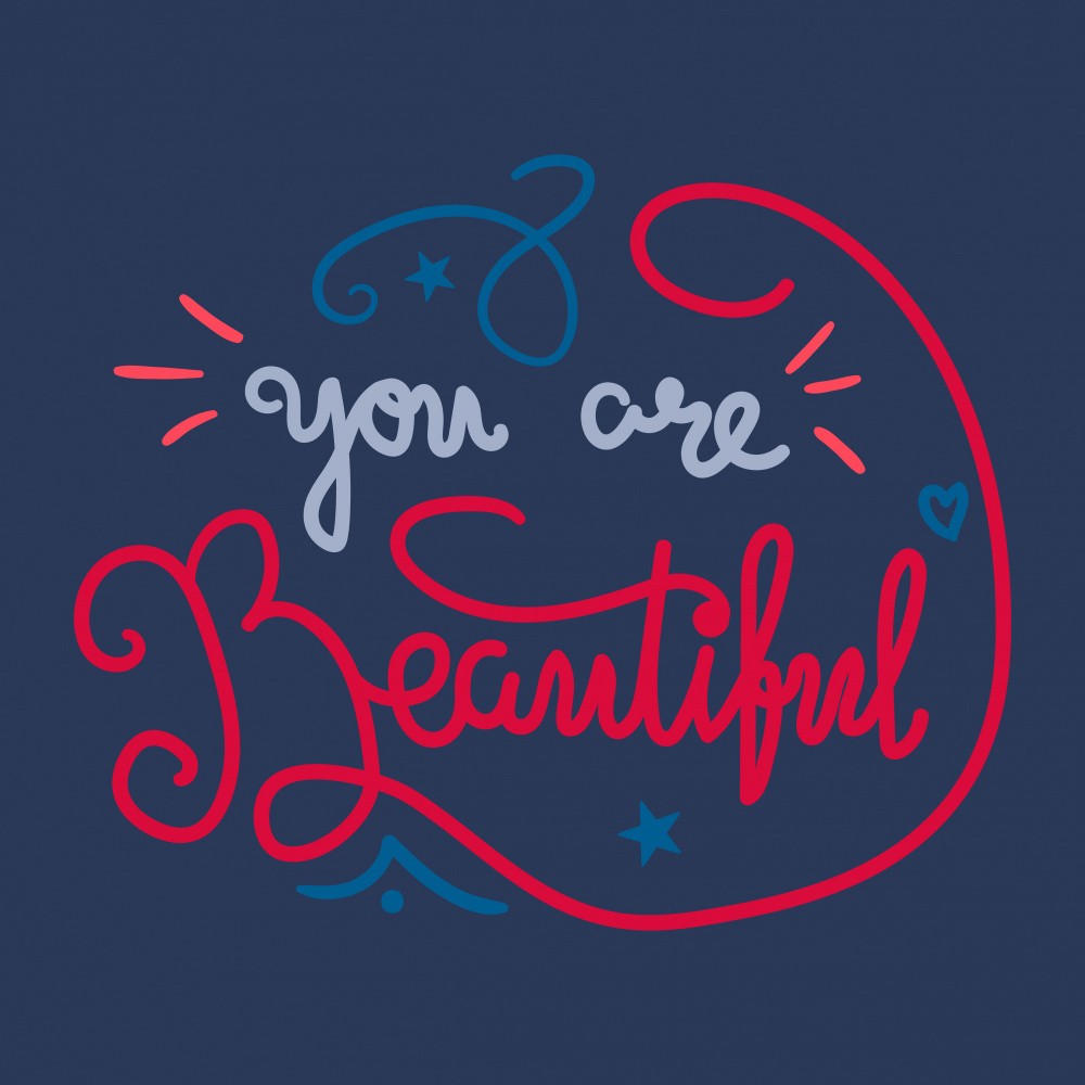 You are Beautiful Lettering Art