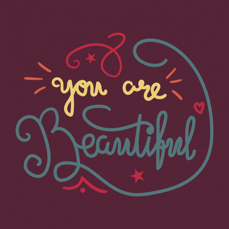 You are Beautiful Lettering Art