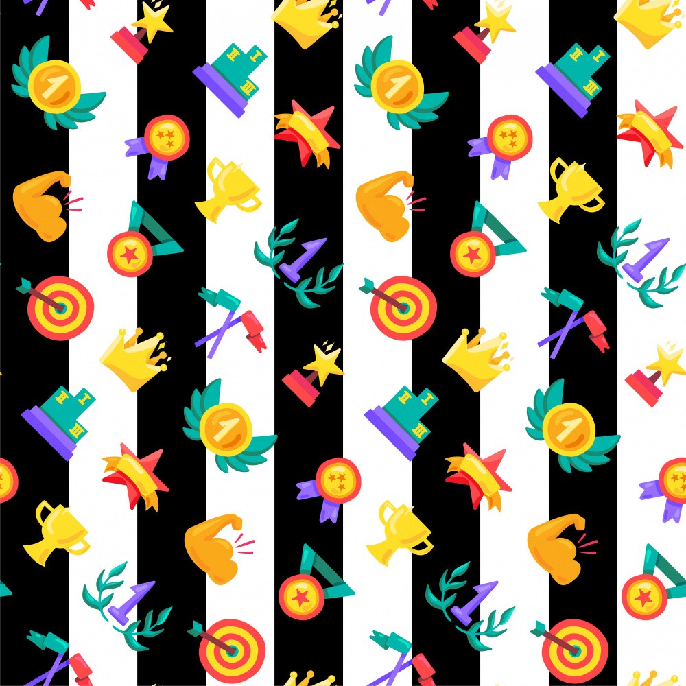 Striped Award Icons