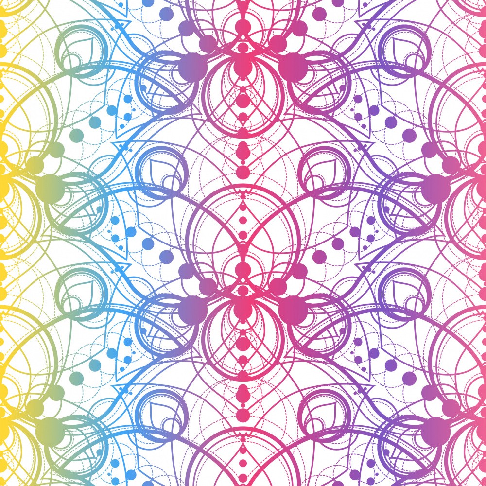 Colorful Geometric Mandala Shape