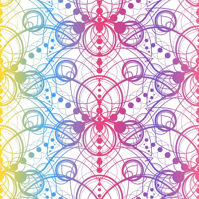 Colorful Geometric Mandala Shape